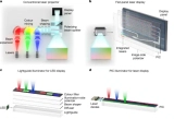 2-mm Photonic Display Platform Integrates Laser Illumination On-Chip