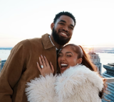 Jordyn Woods Engagement on Christmas with Karl-Anthony Towns