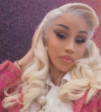 Cardi B Cheers on Stefon Diggs in Hot Pink Chanel
